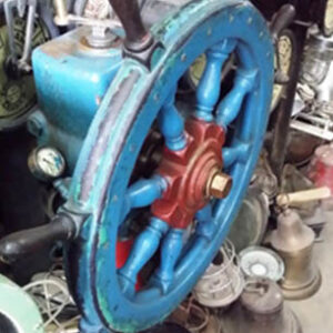 Ship Wheel Steering Station