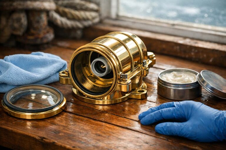 Cleaning Brass Ship Lights