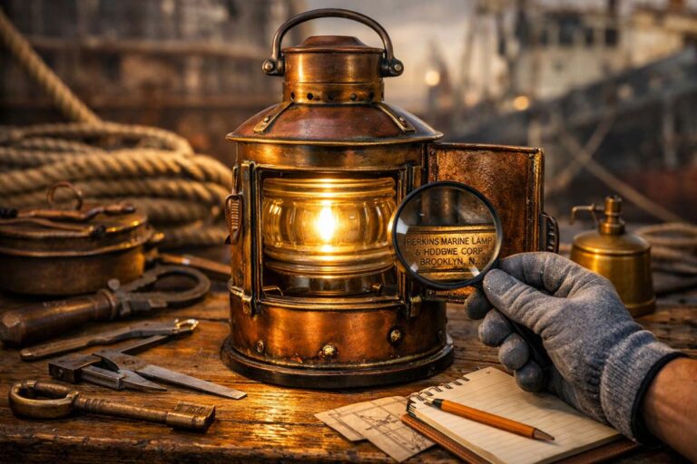 Identify Authentic Vintage Ship Lantern