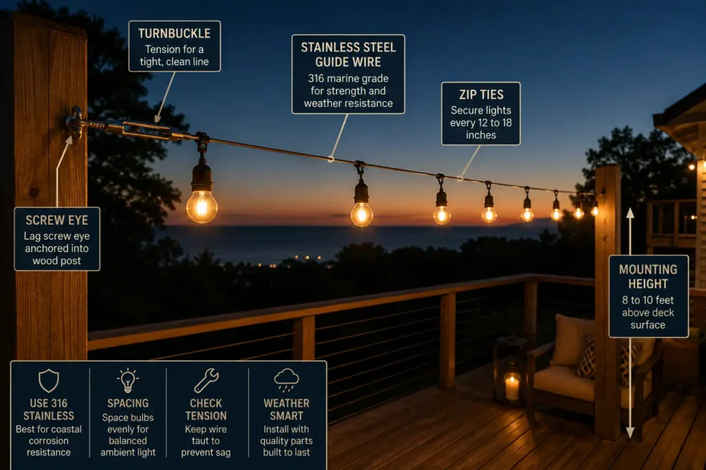 How to String Deck Lights So They Last All Season
